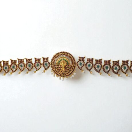 Bharatanatyam Kuchipudi Kemp Gold Plated HipBelt