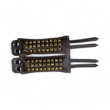 Bharatanatyam Kuchipudi Ghungroo Salangai Gejje Brown Leather 3 Line