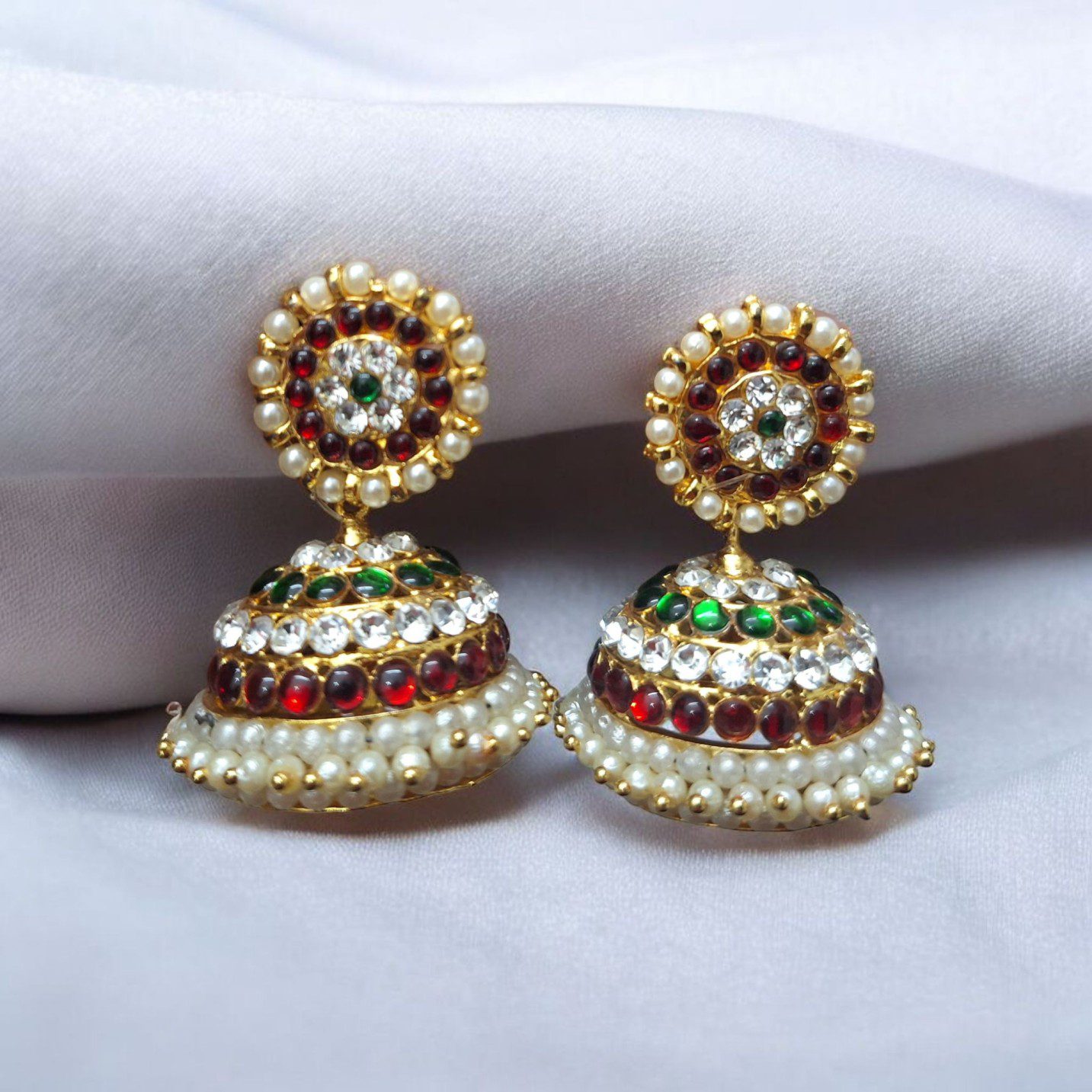 Bharatanatyam Kuchipudi Dance Earrings Big Jhumki Jhumka