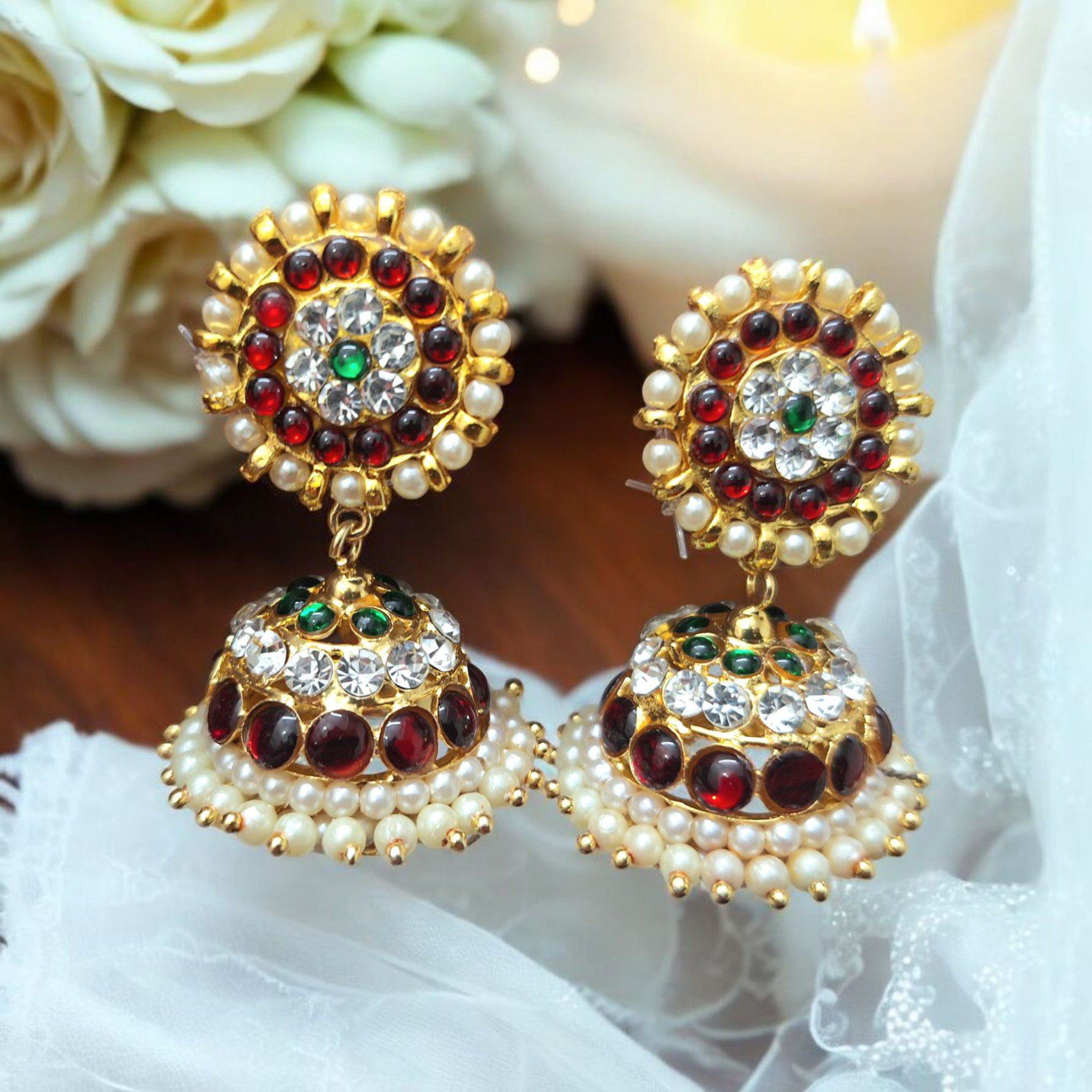 Bharatanatyam Kuchipudi Dance Earrings Jhumki Jhumka