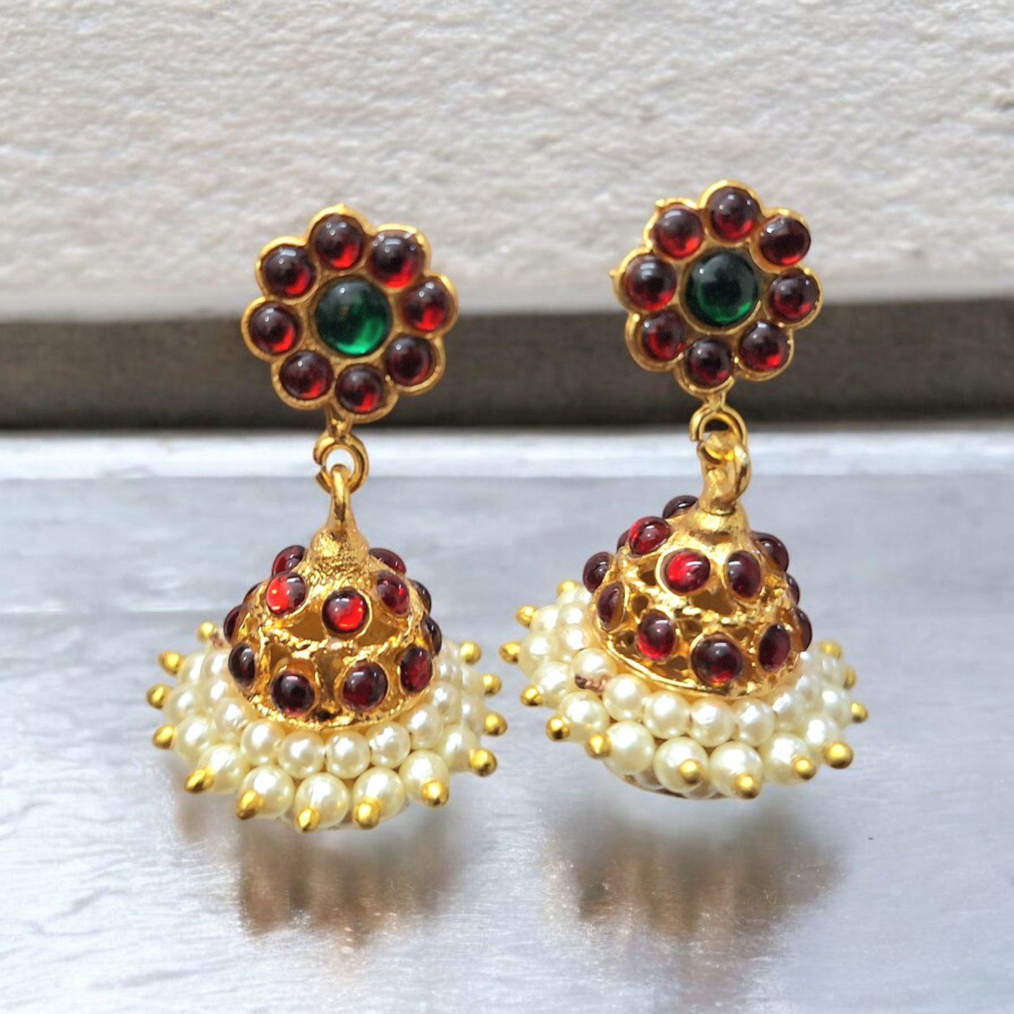 Bharatanatyam Kuchipudi Dance Earrings Jhumki Jhumka
