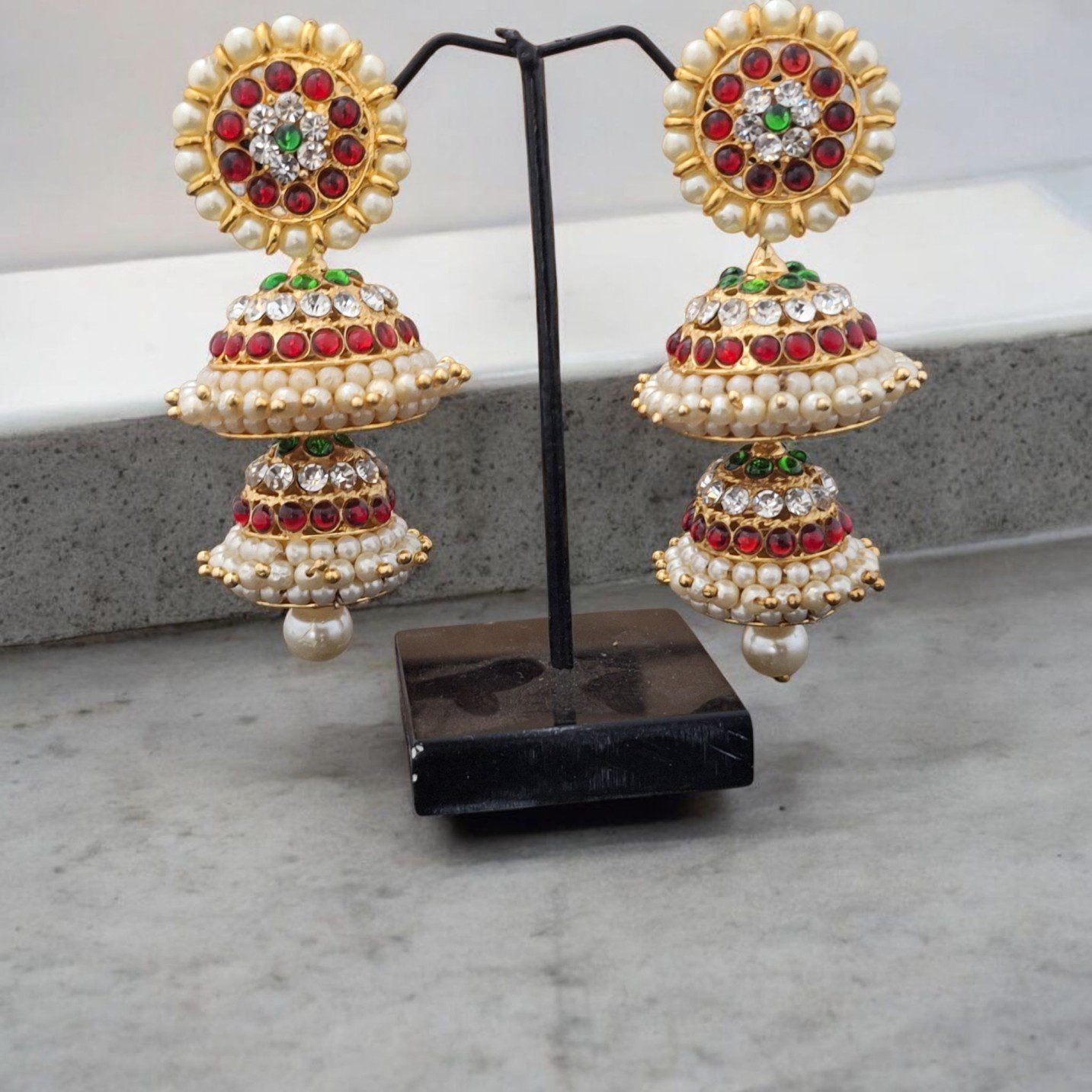 Bharatanatyam Kuchipudi Dance Earrings Jhumki Jhumka