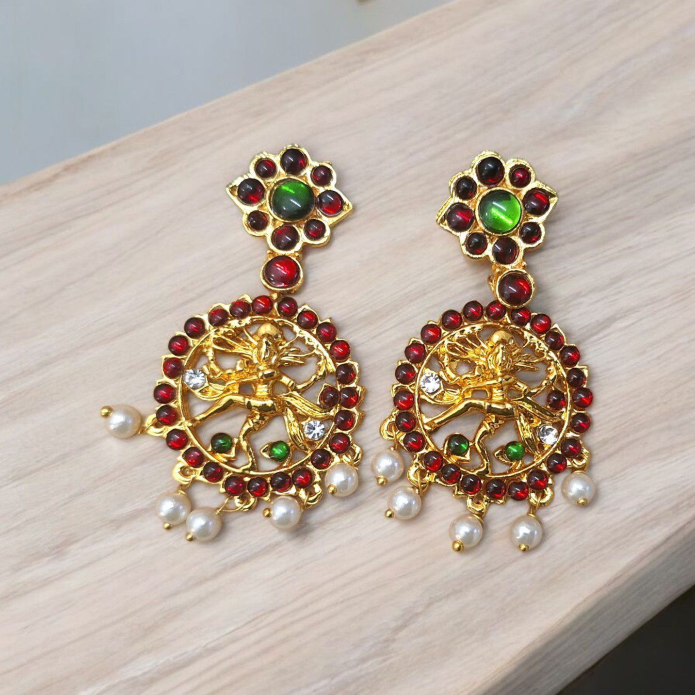 Bharatanatyam Kuchipudi Dance Natraj Earrings Jhumki Jhumka
