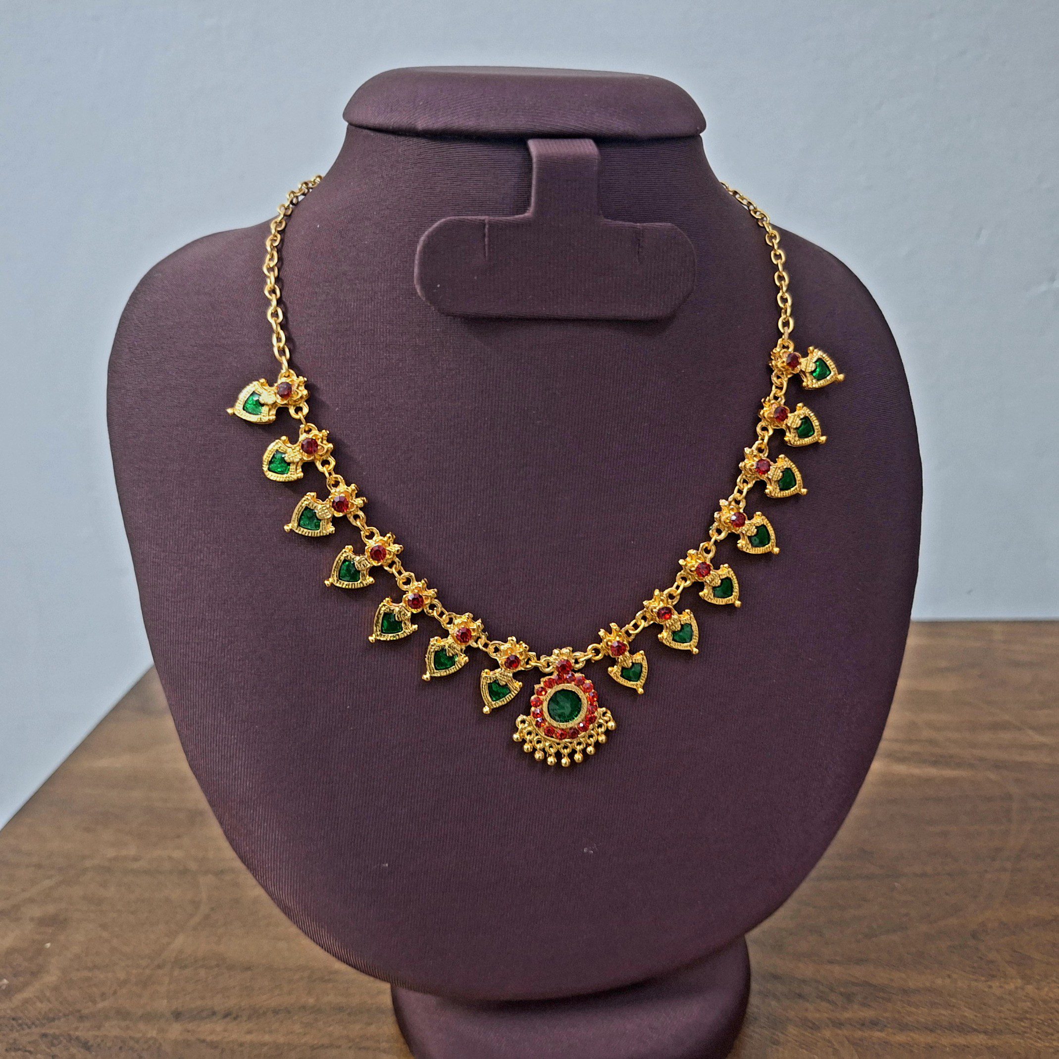 Bharatanatyam Kuchipudi Short Classical Necklace Jewellery Set