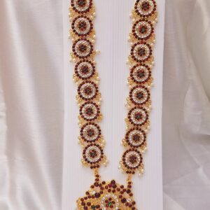 Bharatanatyam Kuchipudi Classical Dance Long Haram Haar Kemp Set