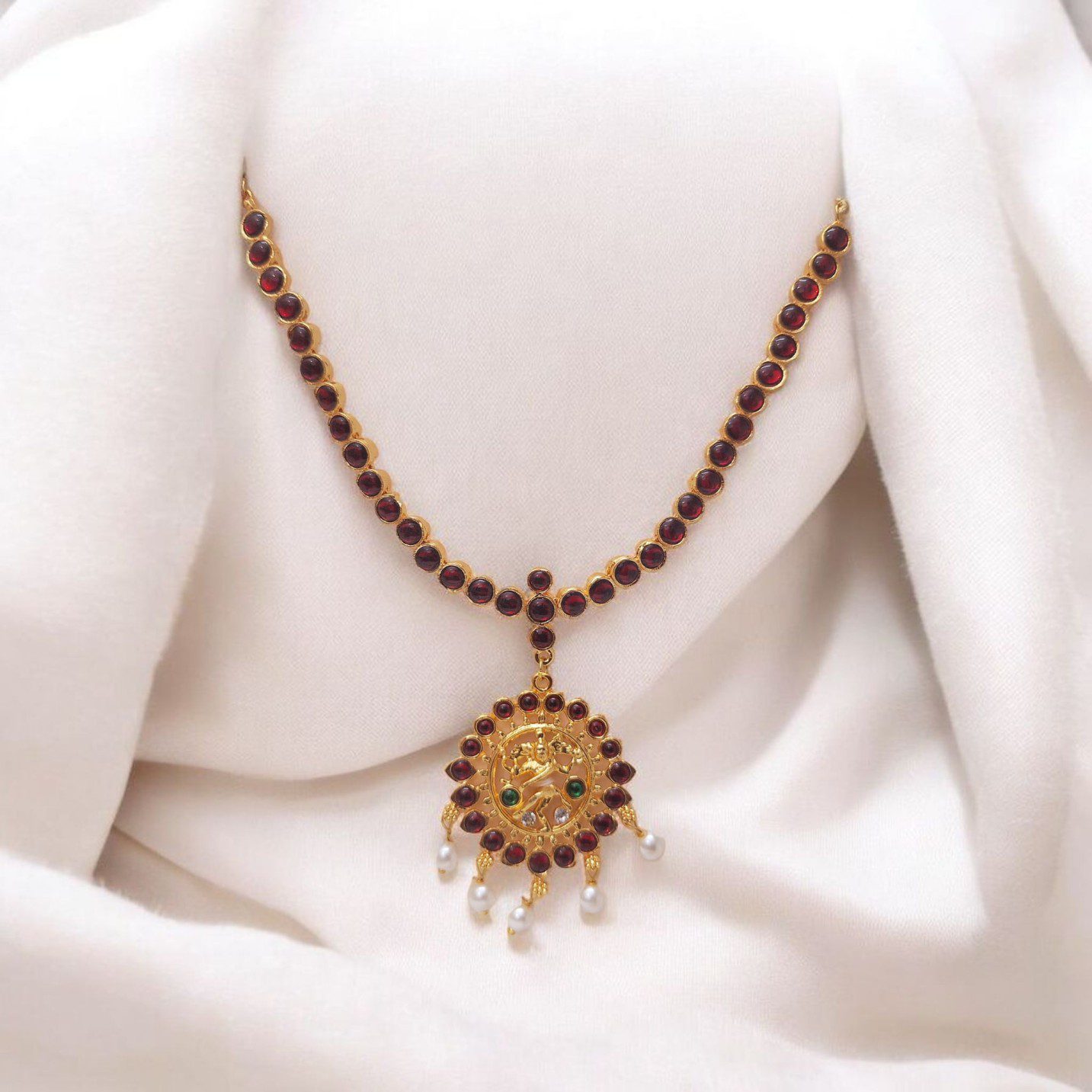 Bharatanatyam Kuchipudi Short Classical Necklace Jewellery Set