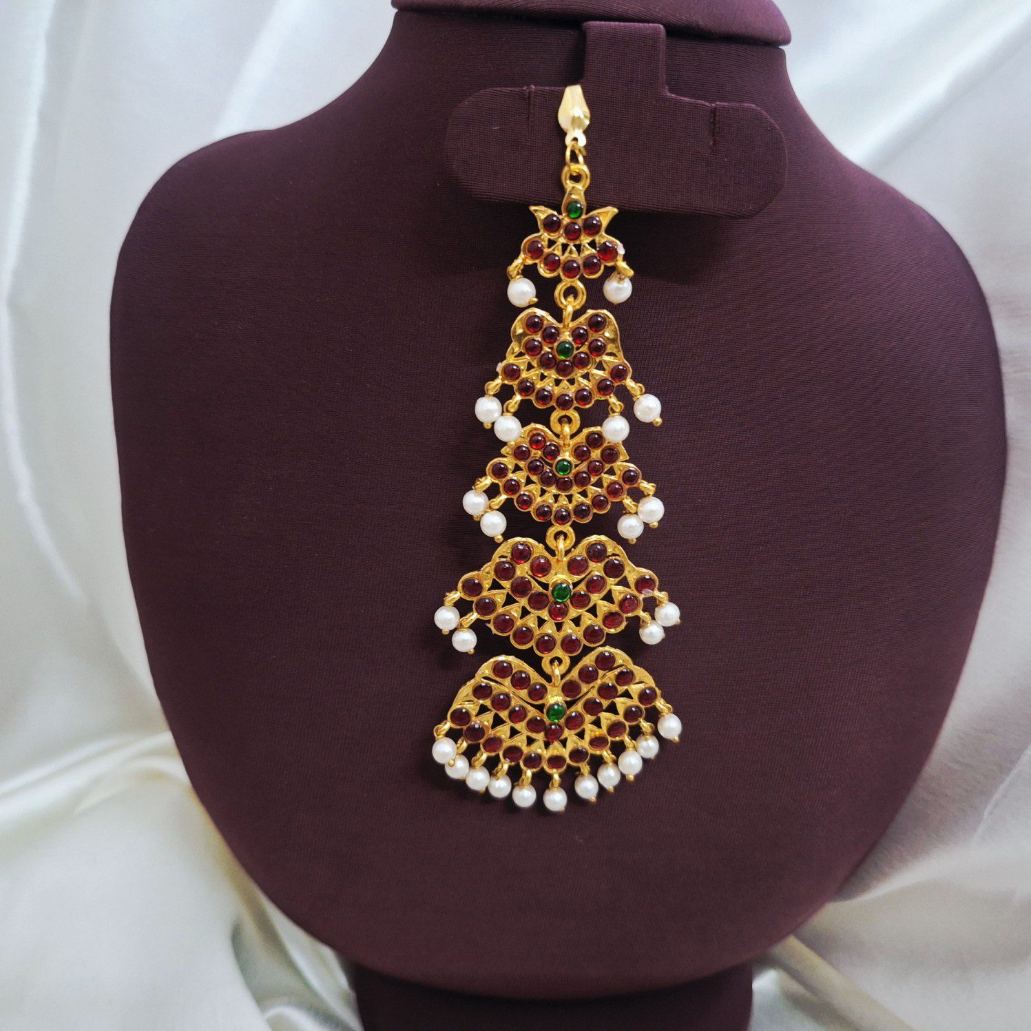 Bharatanatyam Kuchipudi Singlechutti Maang Tikka Nethichutti