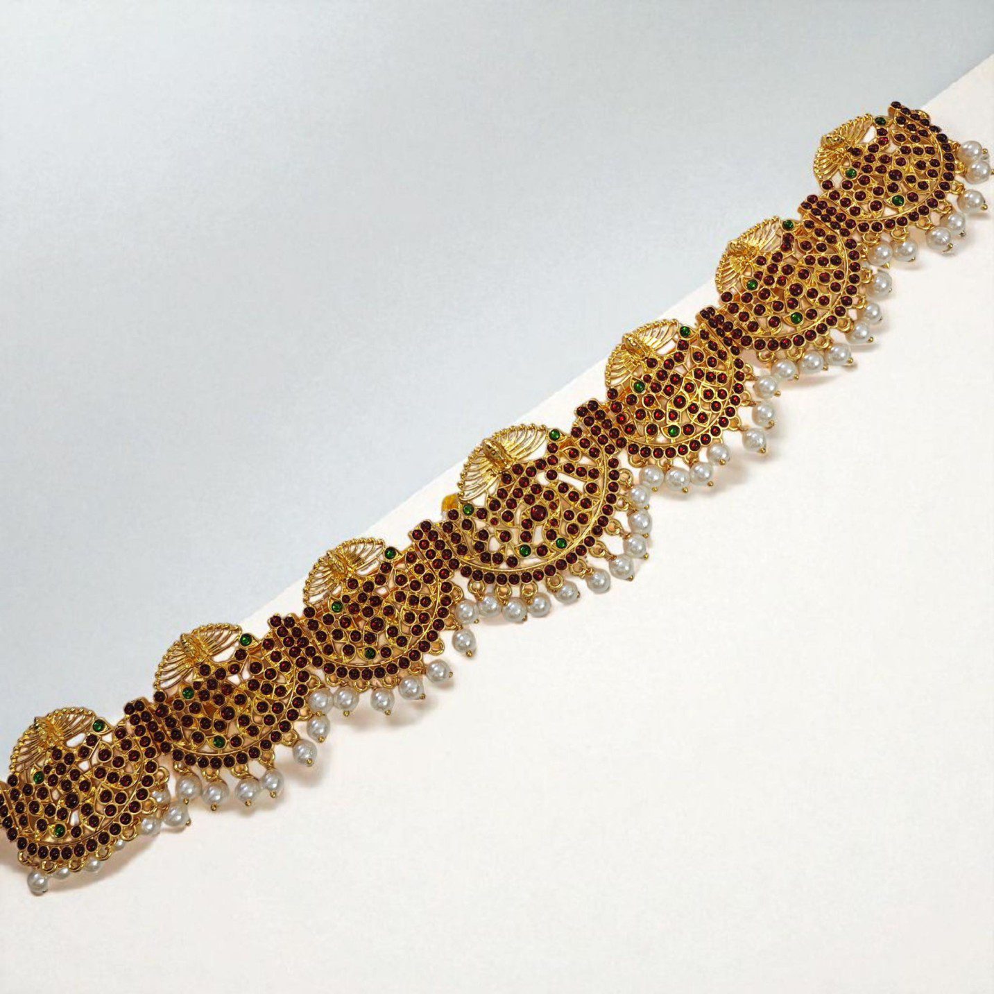 Bharatanatyam Kuchipudi Kemp Gold Plated HipBelt