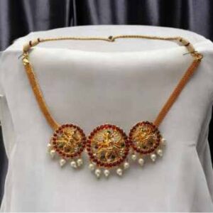 Bharatanatyam Kuchipudi Short Classical Necklace Jewellery Set