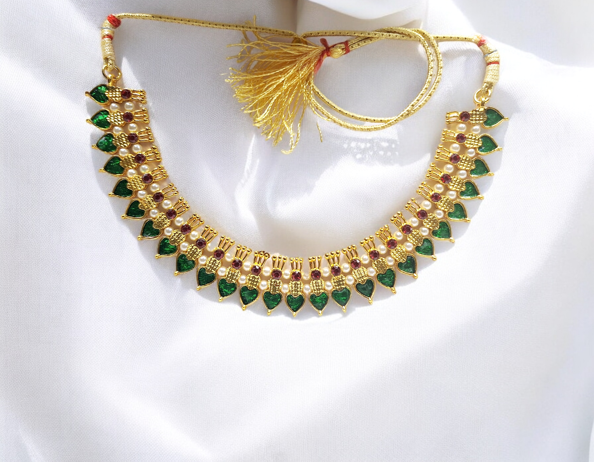 Bharatanatyam Kuchipudi Short Classical Necklace Jewellery Set
