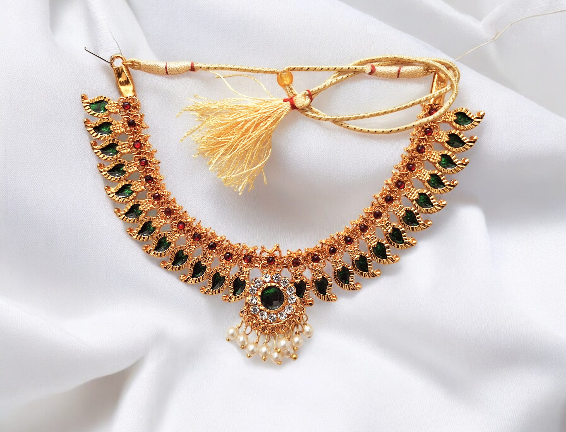 Bharatanatyam Kuchipudi Short Classical Necklace Jewellery Set