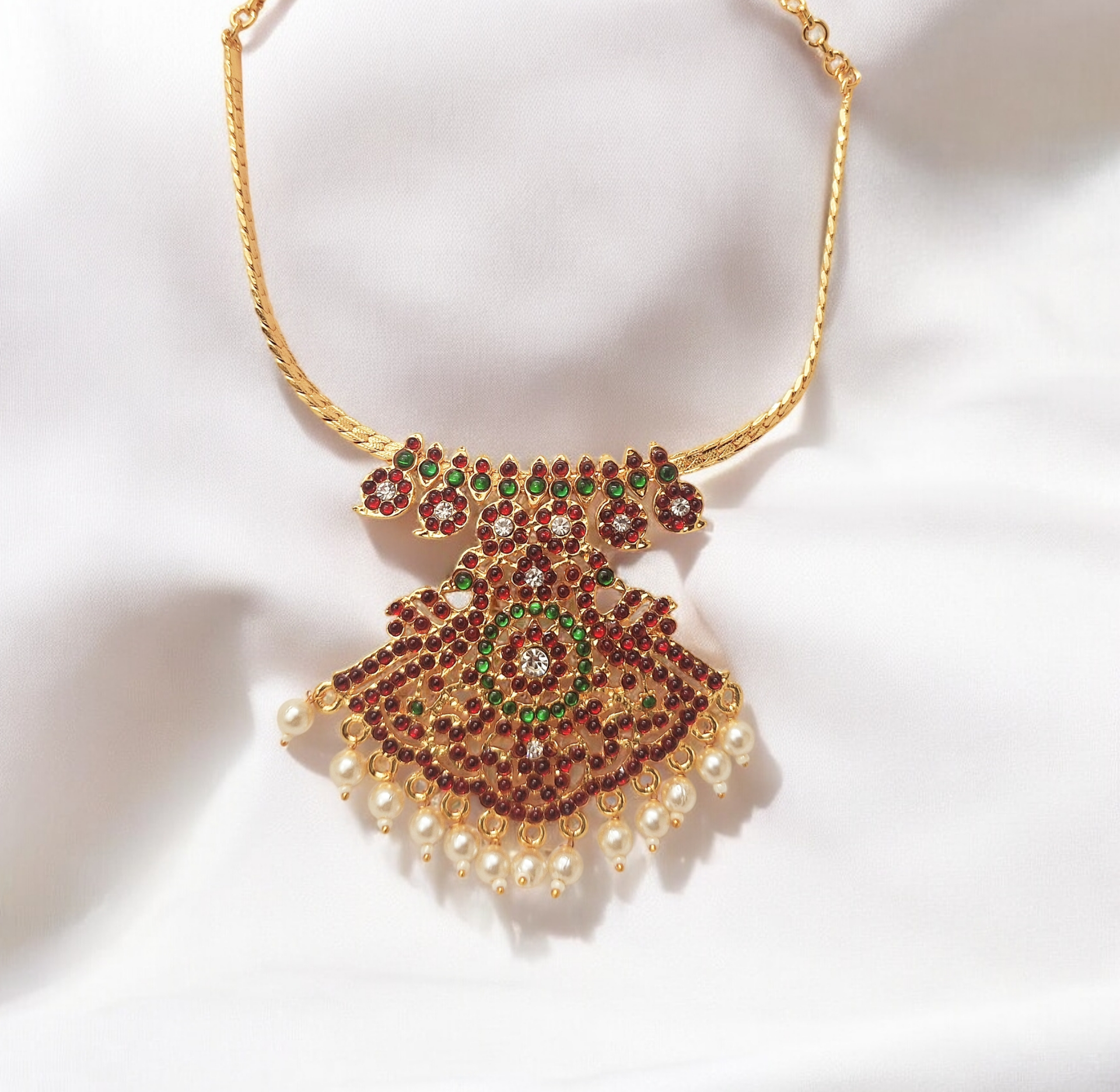 Bharatanatyam Kuchipudi Short Classical Necklace Jewellery Set