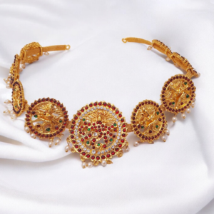 Bharatanatyam Kuchipudi Kemp Gold Plated HipBelt
