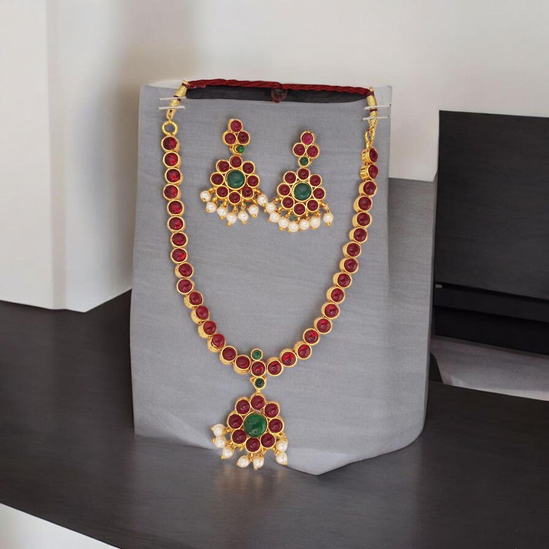 Bharatanatyam Kuchipudi Short Classical Necklace Jewellery Set