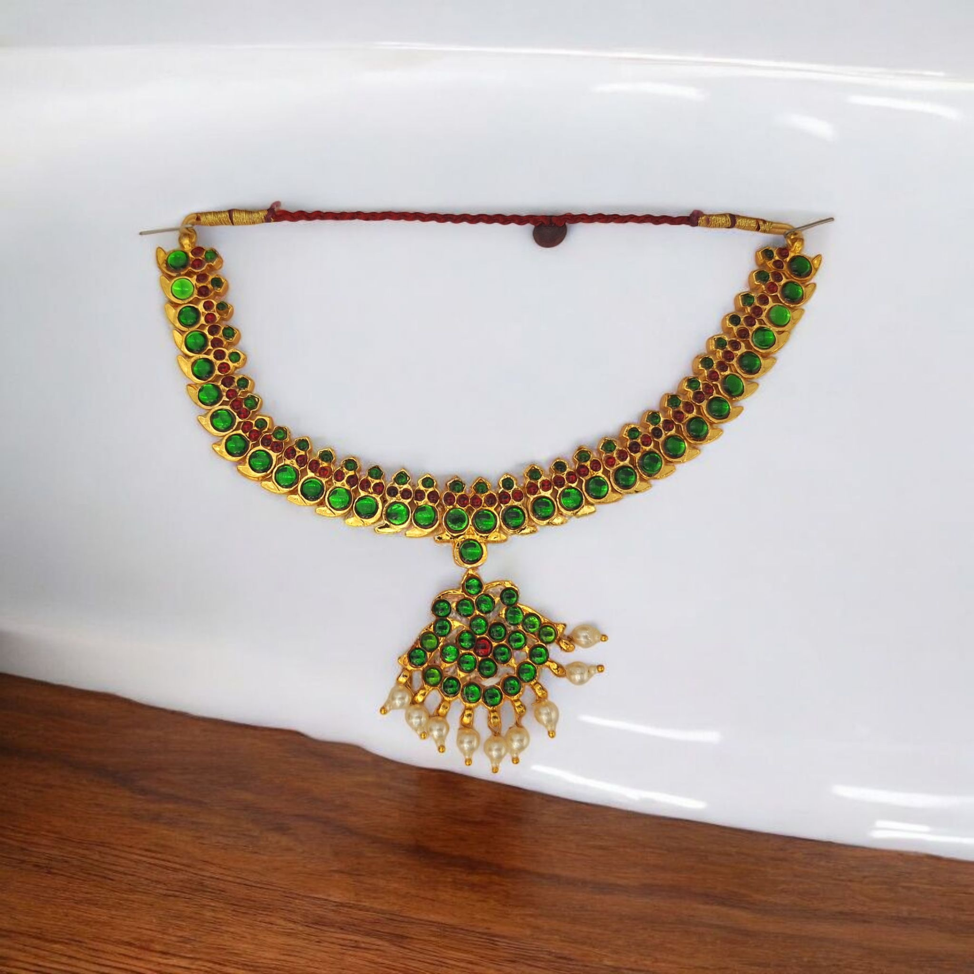 Bharatanatyam Kuchipudi Short Classical Necklace Jewellery Set