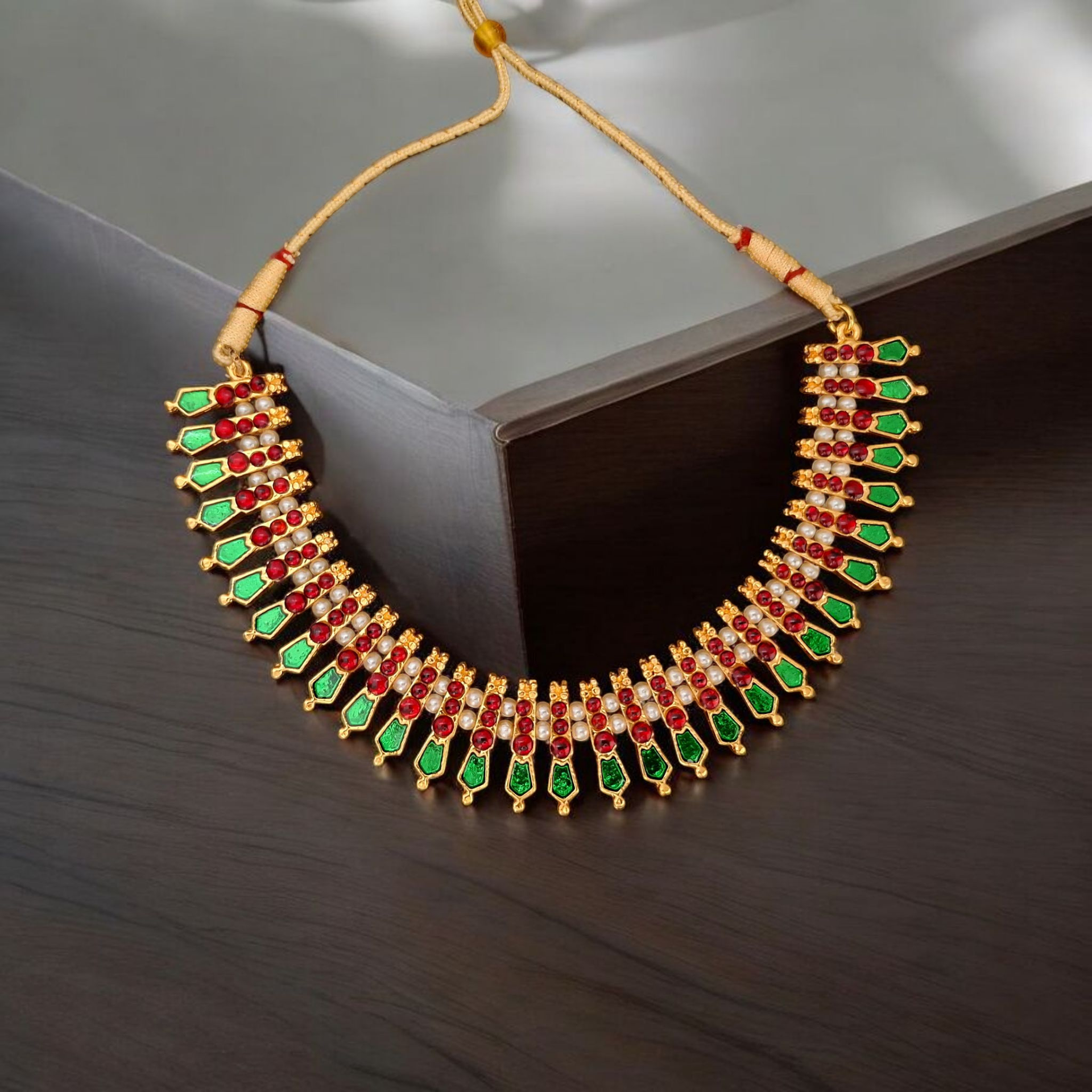 Bharatanatyam Kuchipudi Short Classical Necklace Jewellery Set