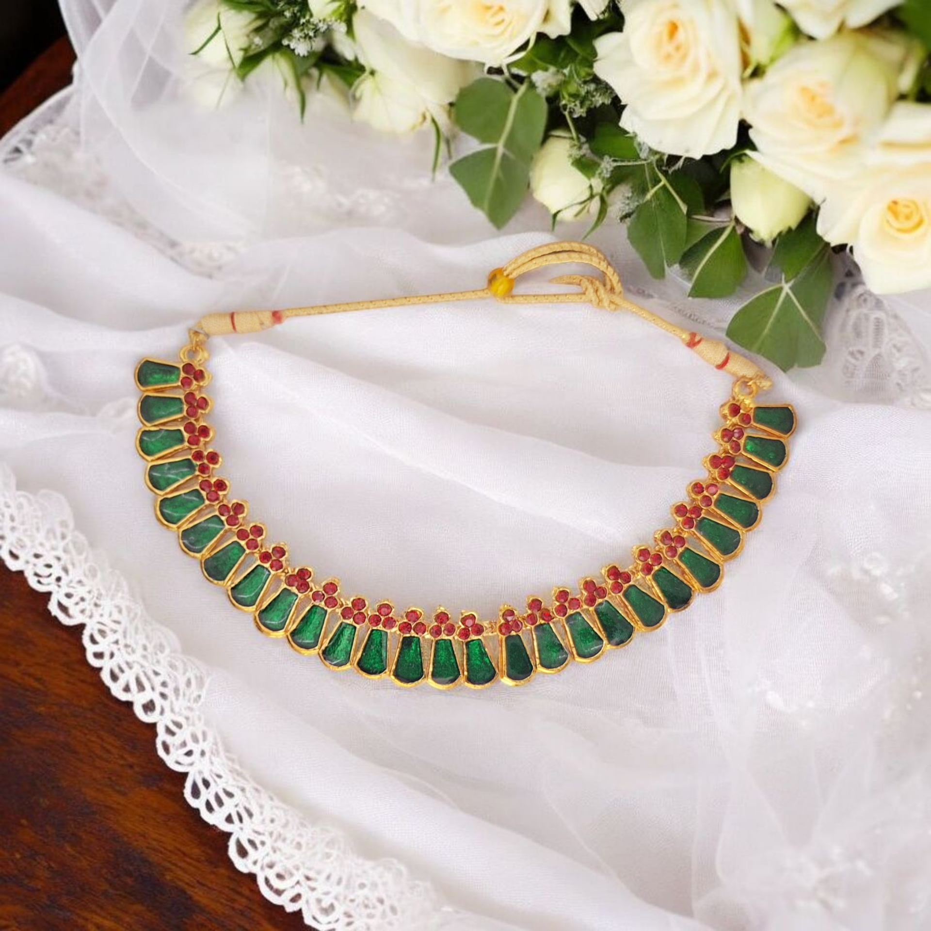 Bharatanatyam Kuchipudi Short Classical Necklace Jewellery Set