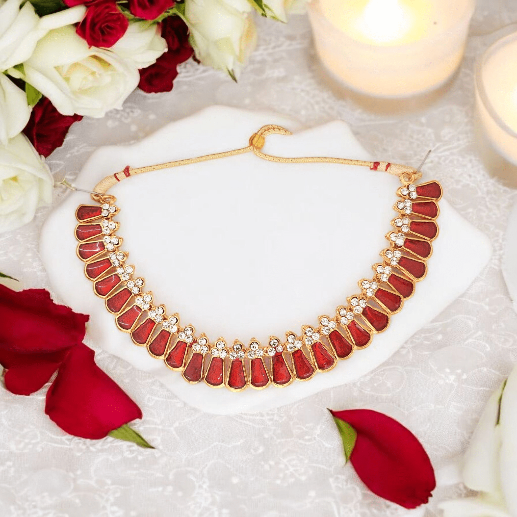 Bharatanatyam Kuchipudi Short Classical Necklace Jewellery Set