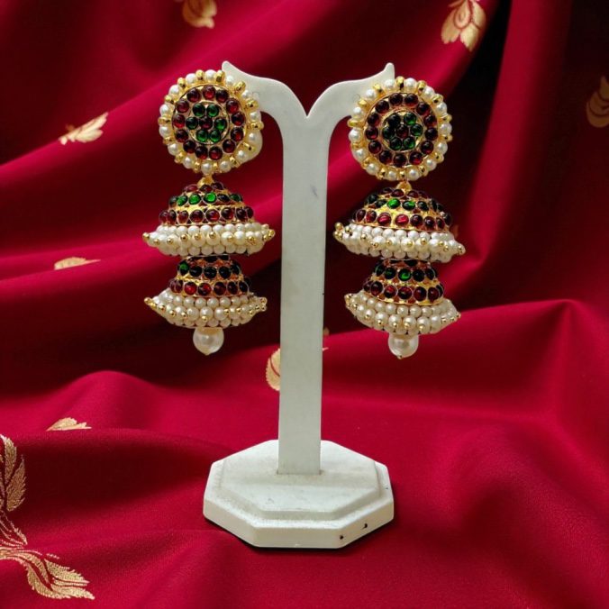 Bharatanatyam Kuchipudi Dance Earrings Jhumki Jhumka