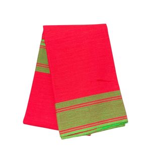 Bharathanatyam Dance Practice Red Saree Plain Border Online