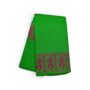 Bharathanatyam Dance Practice Saree Parrot Green Doll Border Online