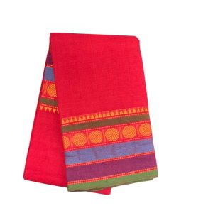 Bharathanatyam Dance Practice Coin Design Red Saree Online