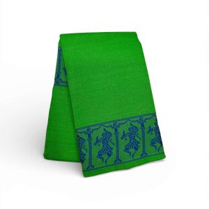 Bharathanatyam Dance Practice Saree Parrot Green Doll Border Online