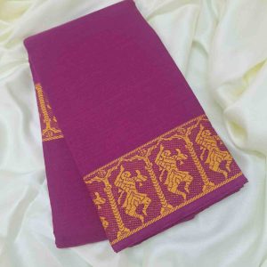 Bharathanatyam Dance Practice Mangalgiri Orange Saree Online (Copy)