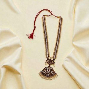 Bharatanatyam Kuchipudi Classical Dance Long Haram Haar Haram Kemp Set (Copy)