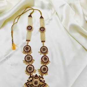 Bharatanatyam Kuchipudi Classical Dance Long Haram Haar Haram Kemp Set