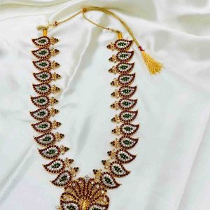 Bharatanatyam Kuchipudi Classical Dance Long Haram Haar Haram Kemp Set (Copy) (Copy)