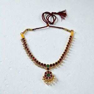 Bharatanatyam Kuchipudi Short Classical Necklace Jewellery Set