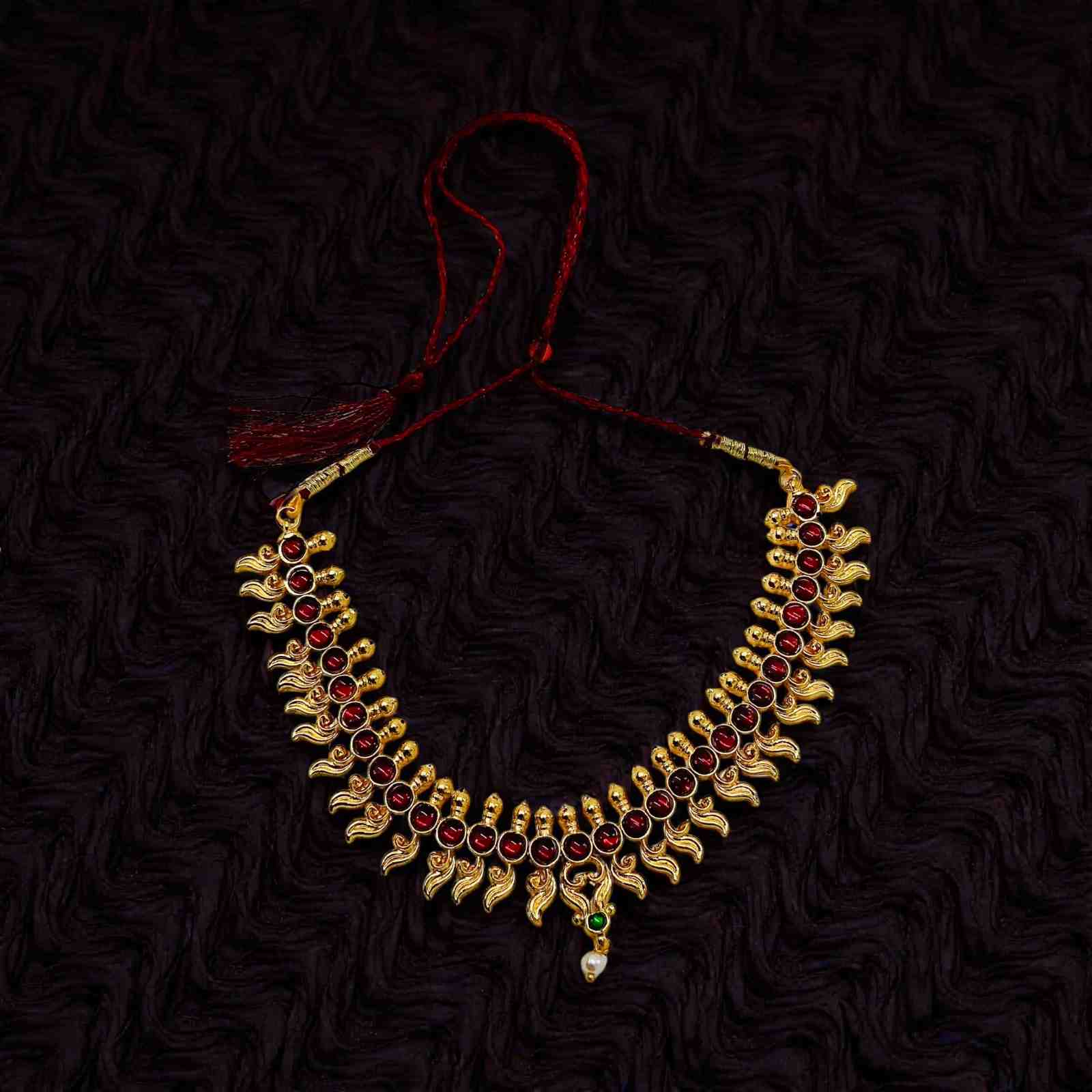 Bharatanatyam Kuchipudi Short Classical Necklace Jewellery Set