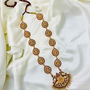 Bharatanatyam Kuchipudi Classical Dance Long Haram Haar Haram Kemp Set