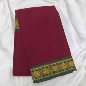 Bharathanatyam Dance Practice Saree Maroon Coin Border Online