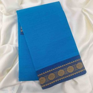 Bharathanatyam Dance Practice Coin Design Blue Saree Online