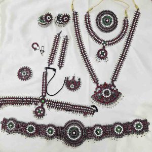 Bharatanatyam Kuchipudi Classical Dance Black Metal Full Set