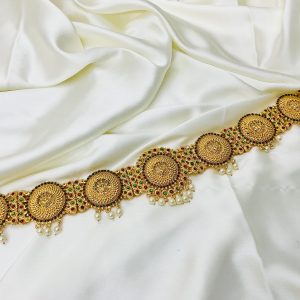 Bharatanatyam Kuchipudi Kemp Gold Plated HipBelt