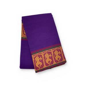 Bharathanatyam Dance Practice Dark violet Doll Border Saree Online