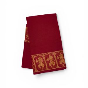 Bharathanatyam Dance Practice Red Doll Border Saree Online