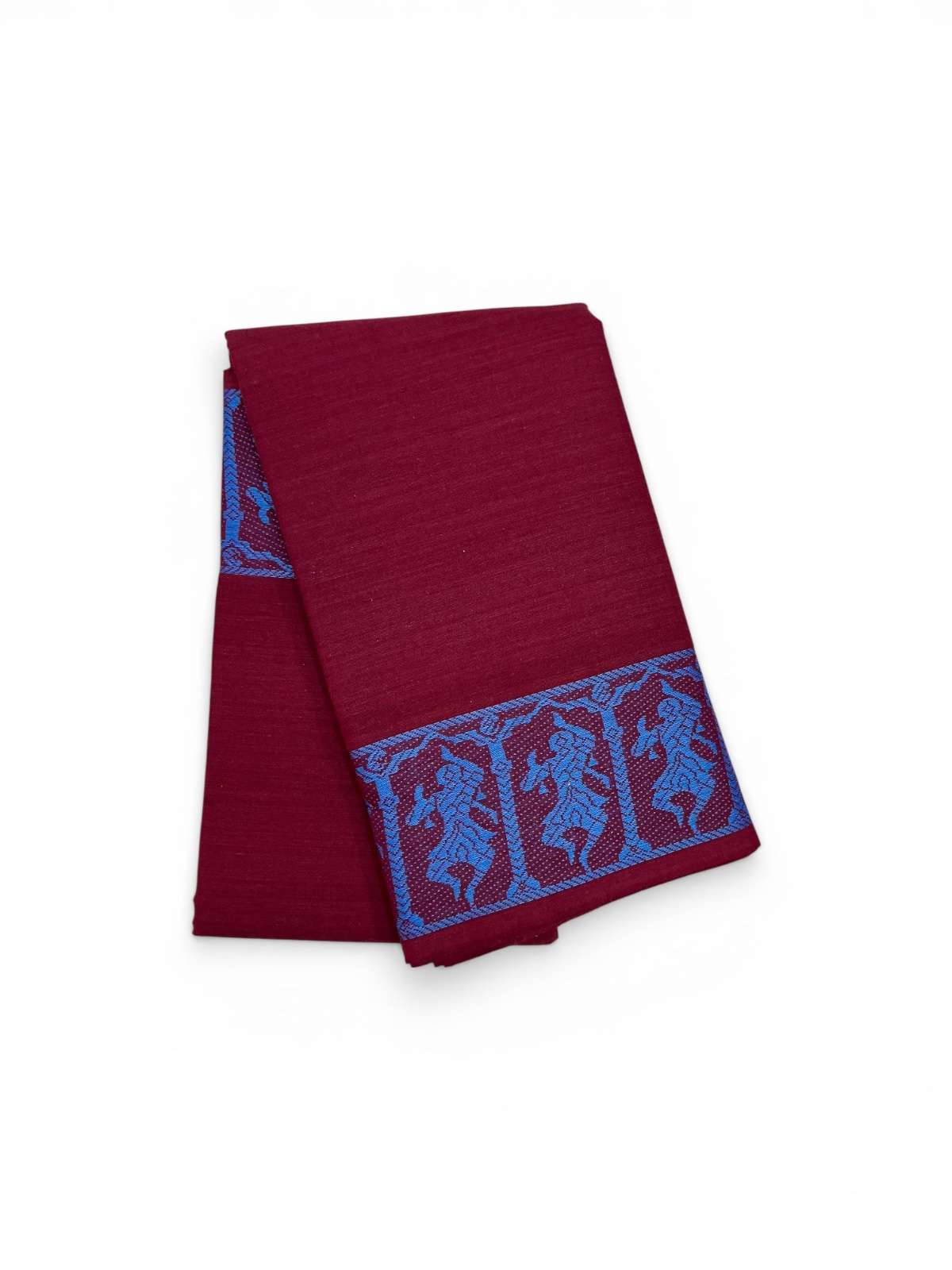 Bharathanatyam Dance Practice Maroon Doll Border Saree Online