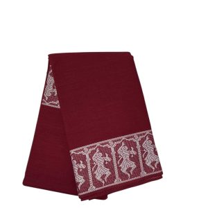 Bharathanatyam Dance Practice Maroon Doll Border Saree Online