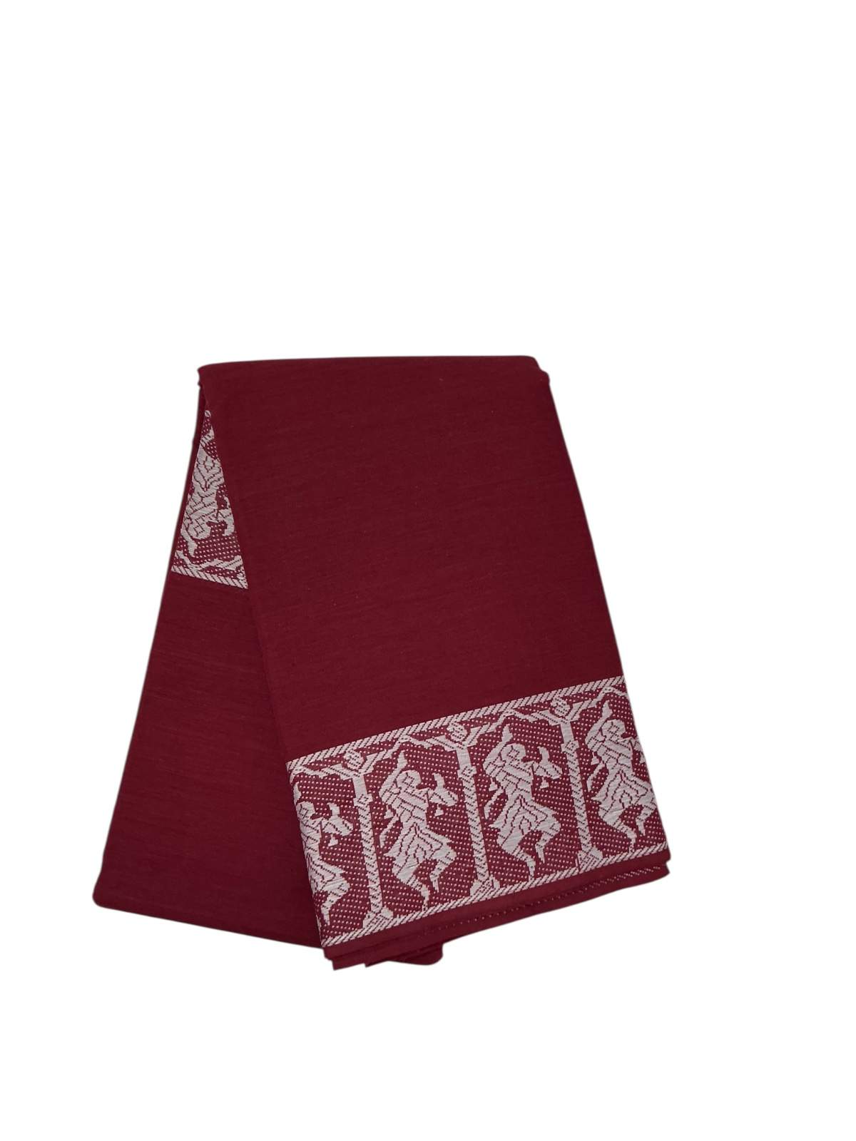 Bharathanatyam Dance Practice Maroon Doll Border Saree Online