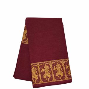 Bharathanatyam Dance Practice Maroon Doll Border Saree Online