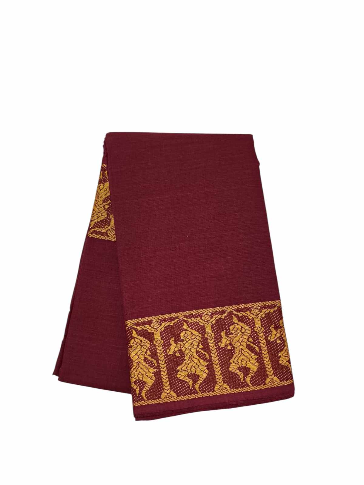 Bharathanatyam Dance Practice Maroon Doll Border Saree Online
