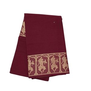 Bharathanatyam Dance Practice Maroon Doll Border Saree Online