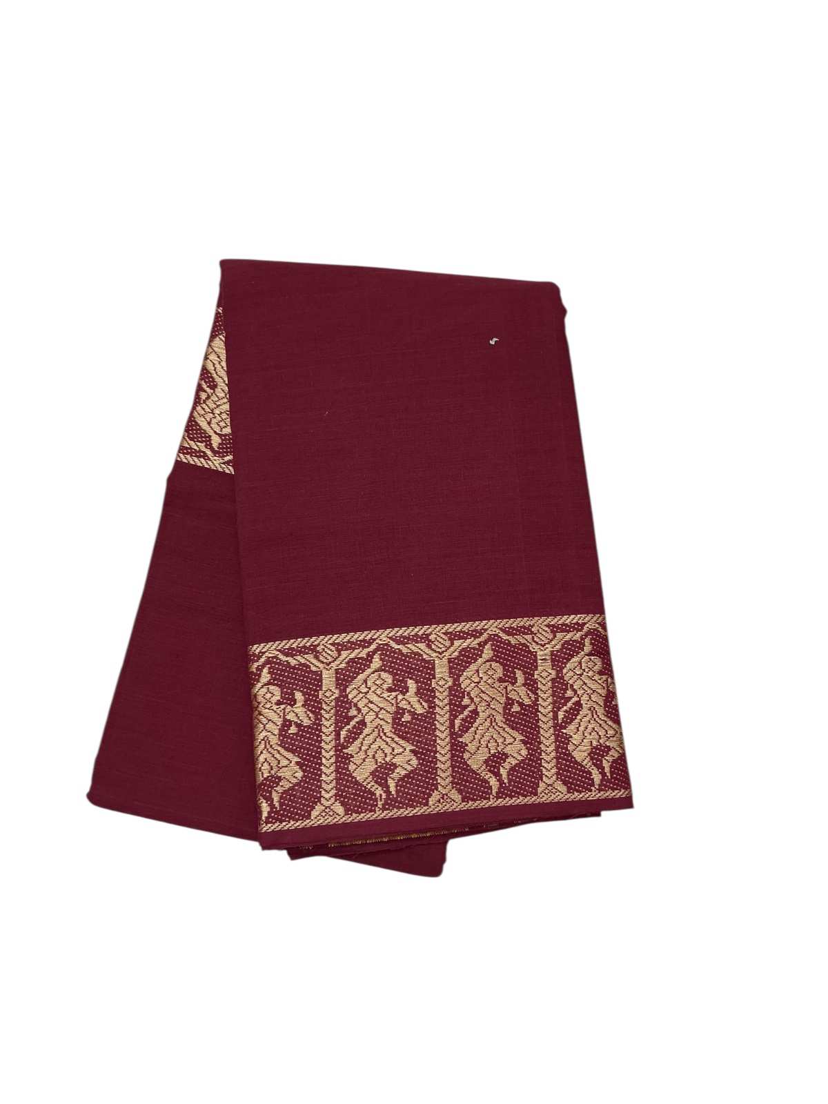 Bharathanatyam Dance Practice Maroon Doll Border Saree Online