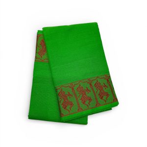 Bharathanatyam Dance Practice Saree Parrot Green Doll Border Online