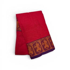 Bharathanatyam Dance Practice Red Doll Border Saree Online