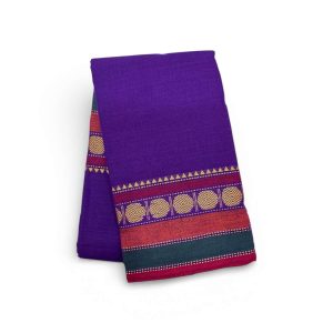Bharathanatyam Dance Practice Saree violet Coin Border Online